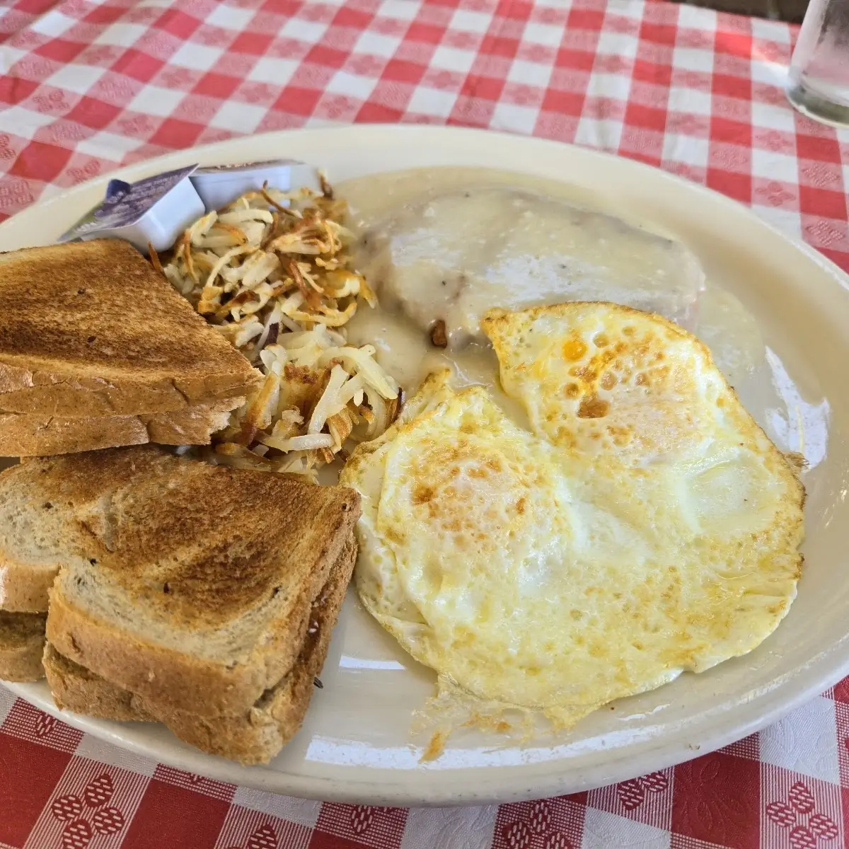 Chicken Fried Steak and Eggs