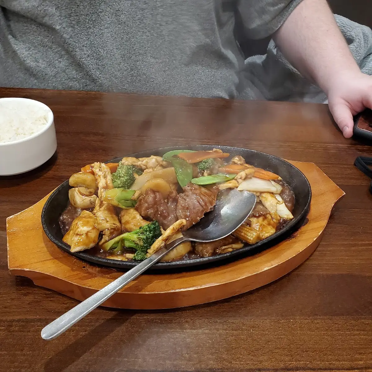 Sizzling Steak and Chicken