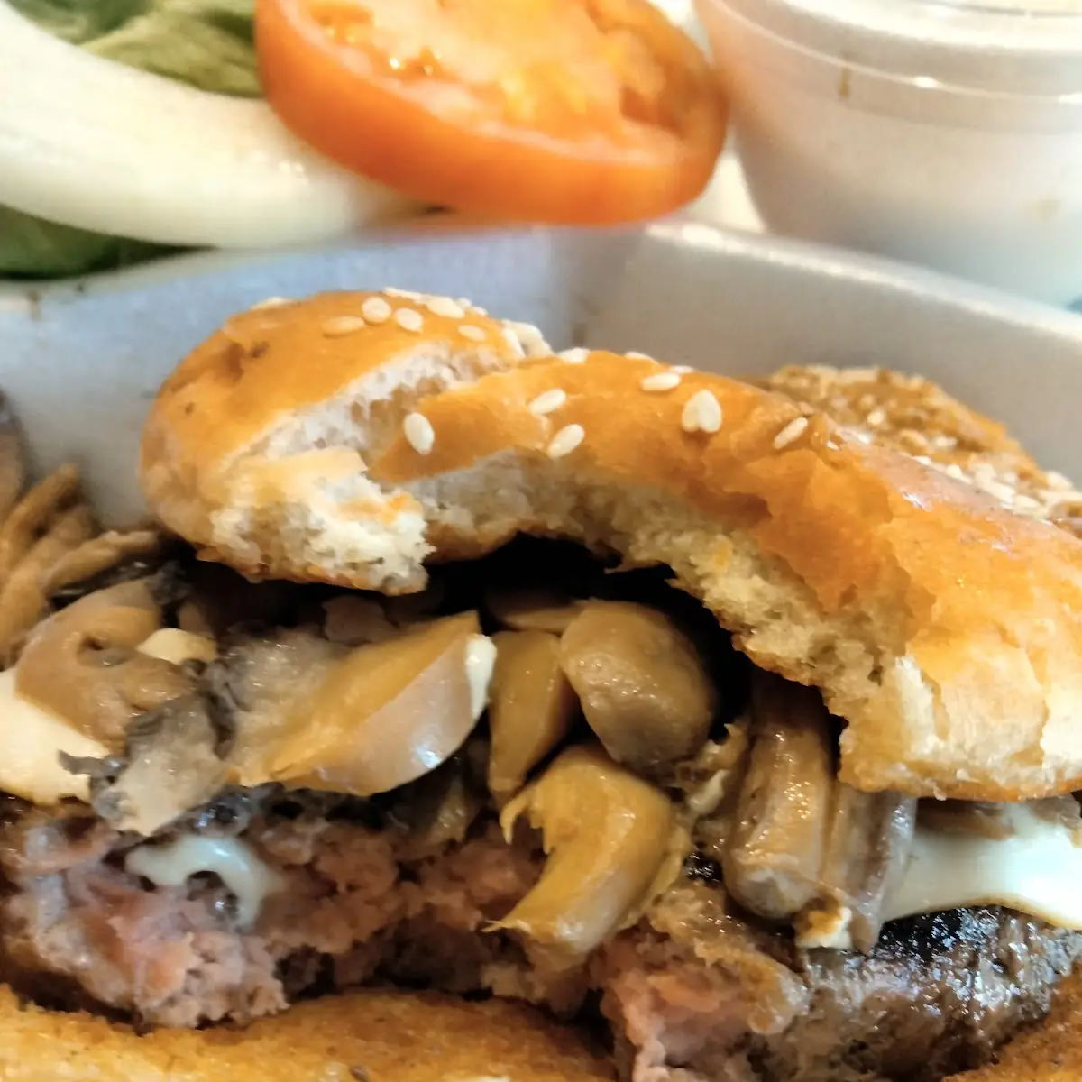 Mushroom & Swiss Burger