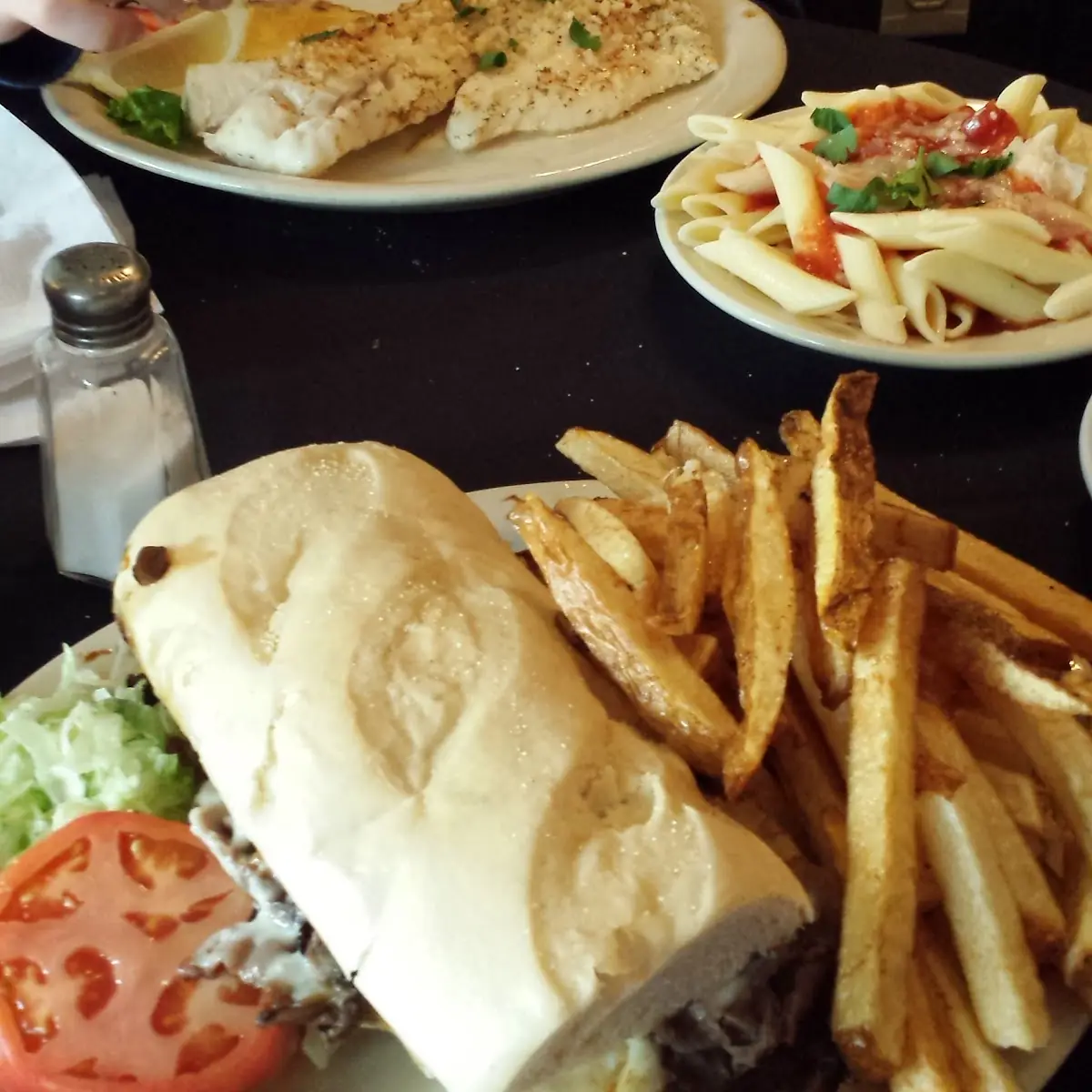 Chicken Caesar Wrap & Fries