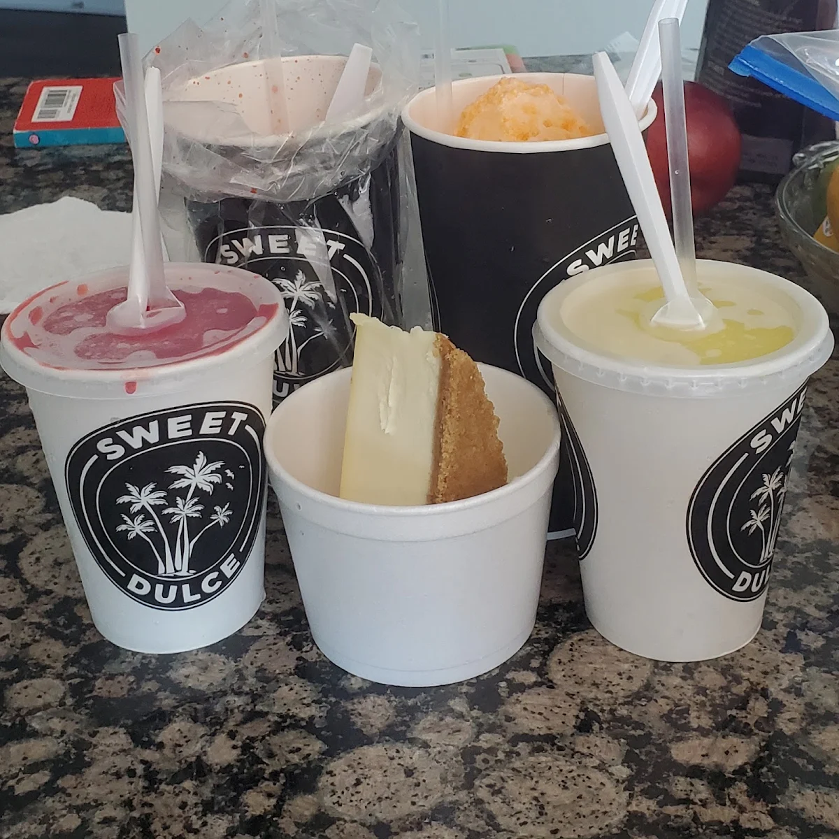Snow Cone and Cheesecake