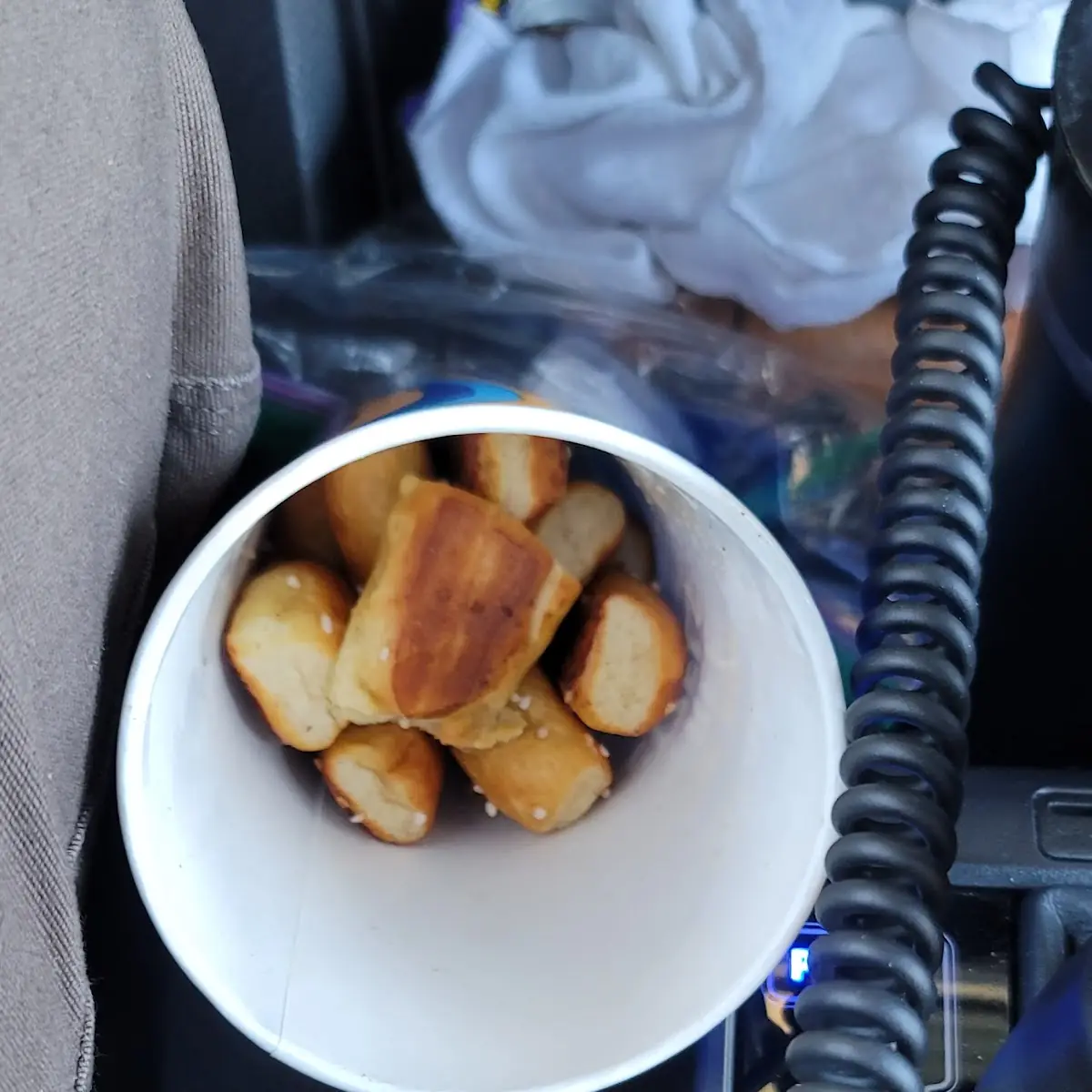 Cup of Pretzel Bites