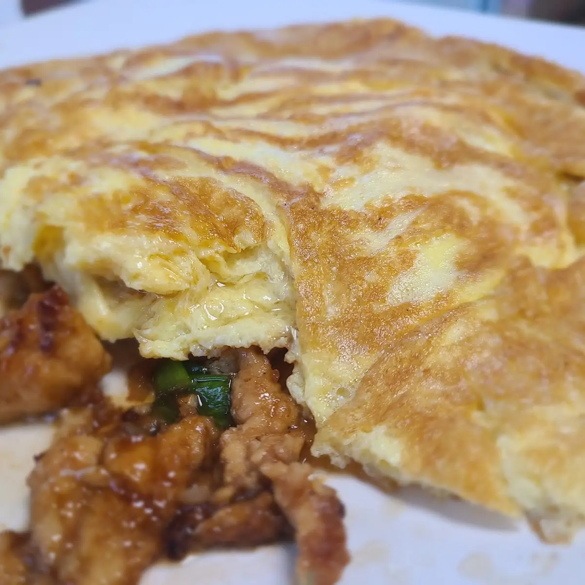 Pan Fried Omelet with Pork