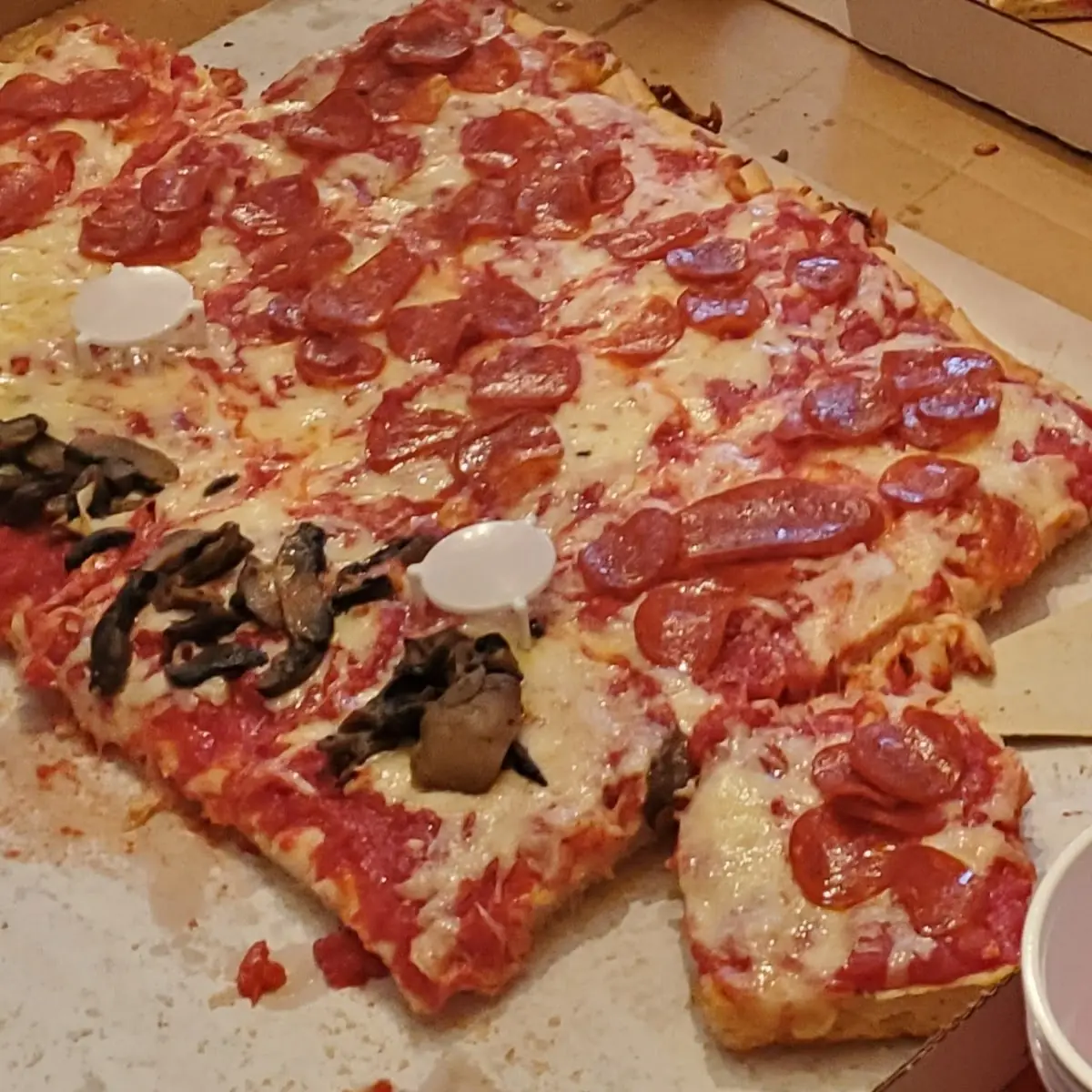 Pepperoni and Mushroom Pizza