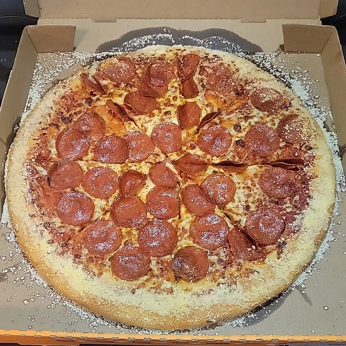 Pepperoni Pizza with Crazy Crust