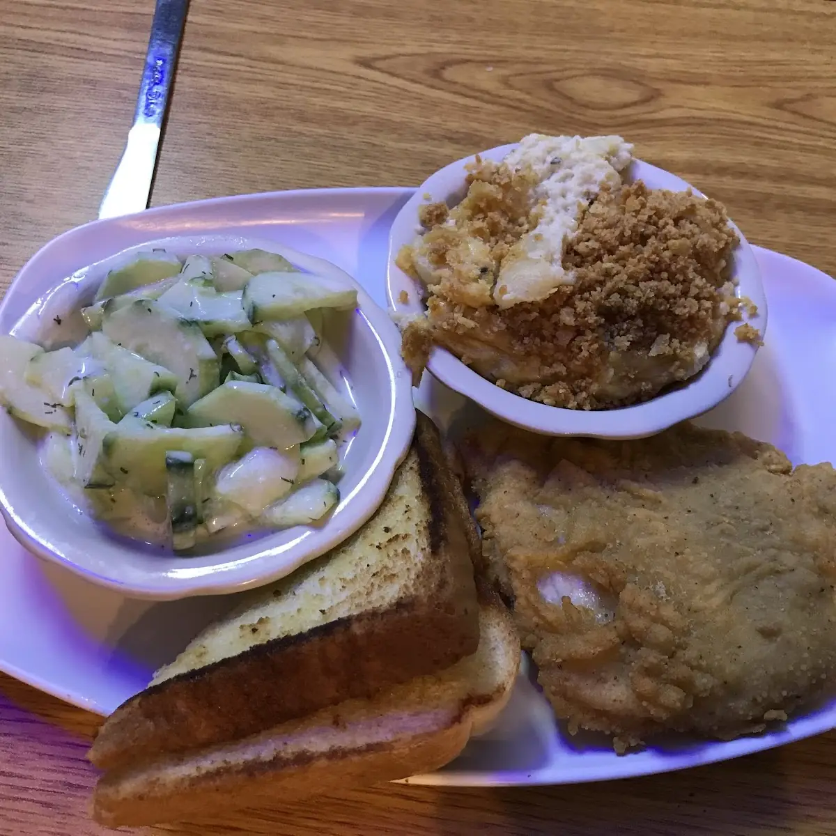 Cucumber Salad and Squash Casserole