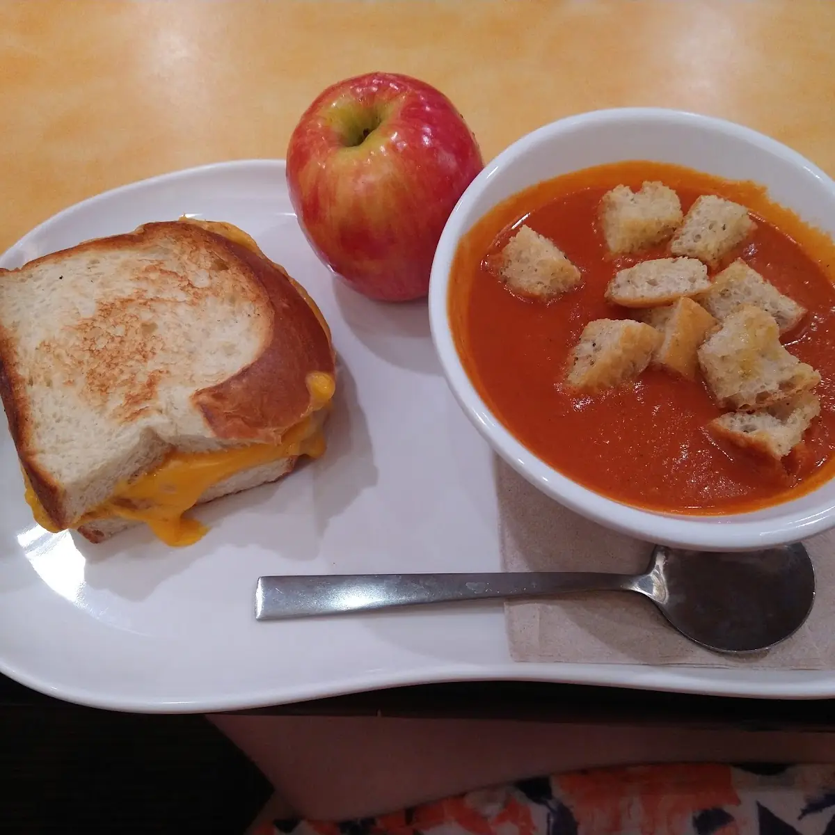 Tomato Basil Soup and Grilled Cheese Combo