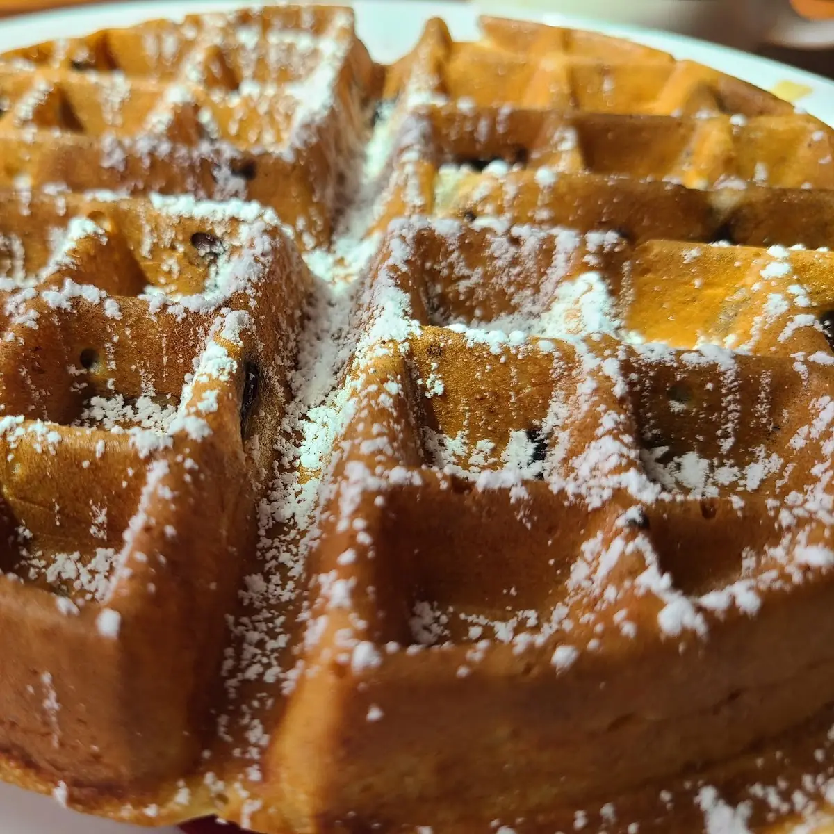 Belgian Waffle with Blueberries