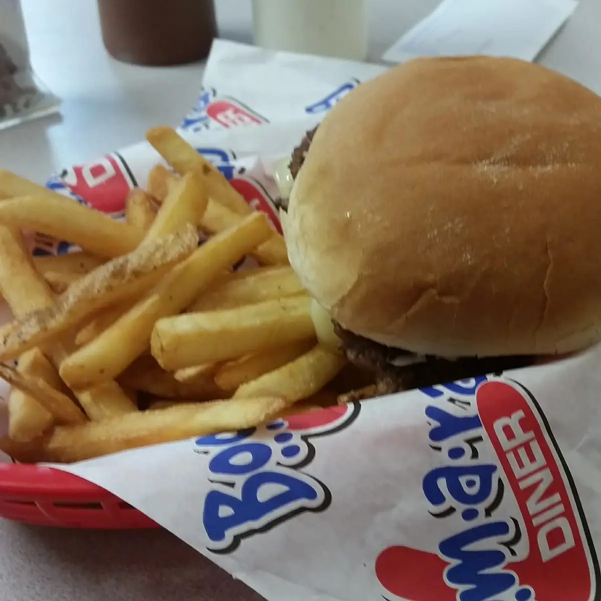 Diner Double Cheeseburger with Fries