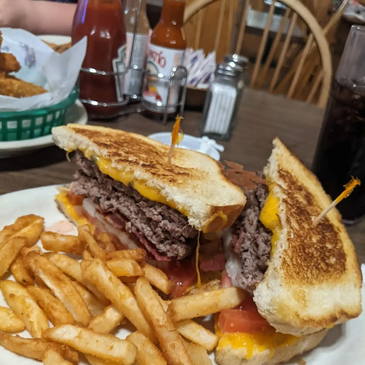 1 2 lb Burger on Sourdough