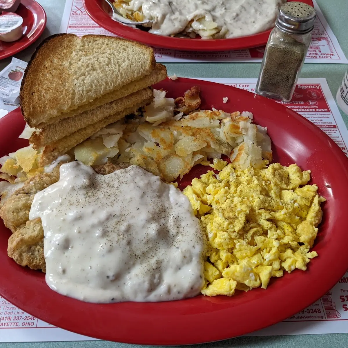 Country Fried Steak and Eggs