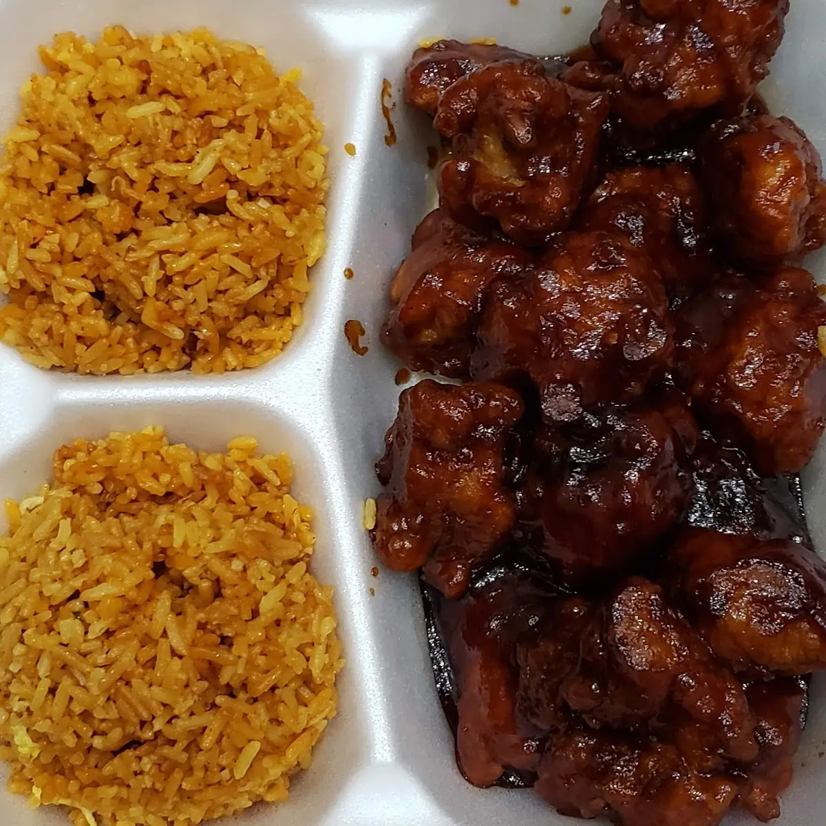 Orange Chicken Rice Bowl (Spicy)
