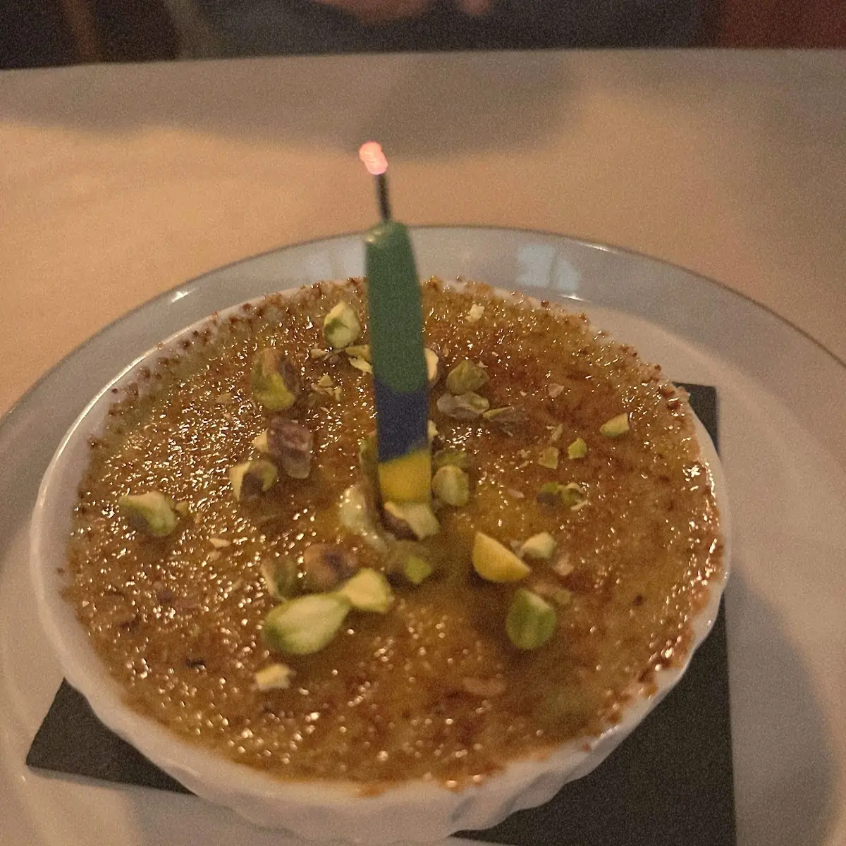 Pistachio Crème Brûlée