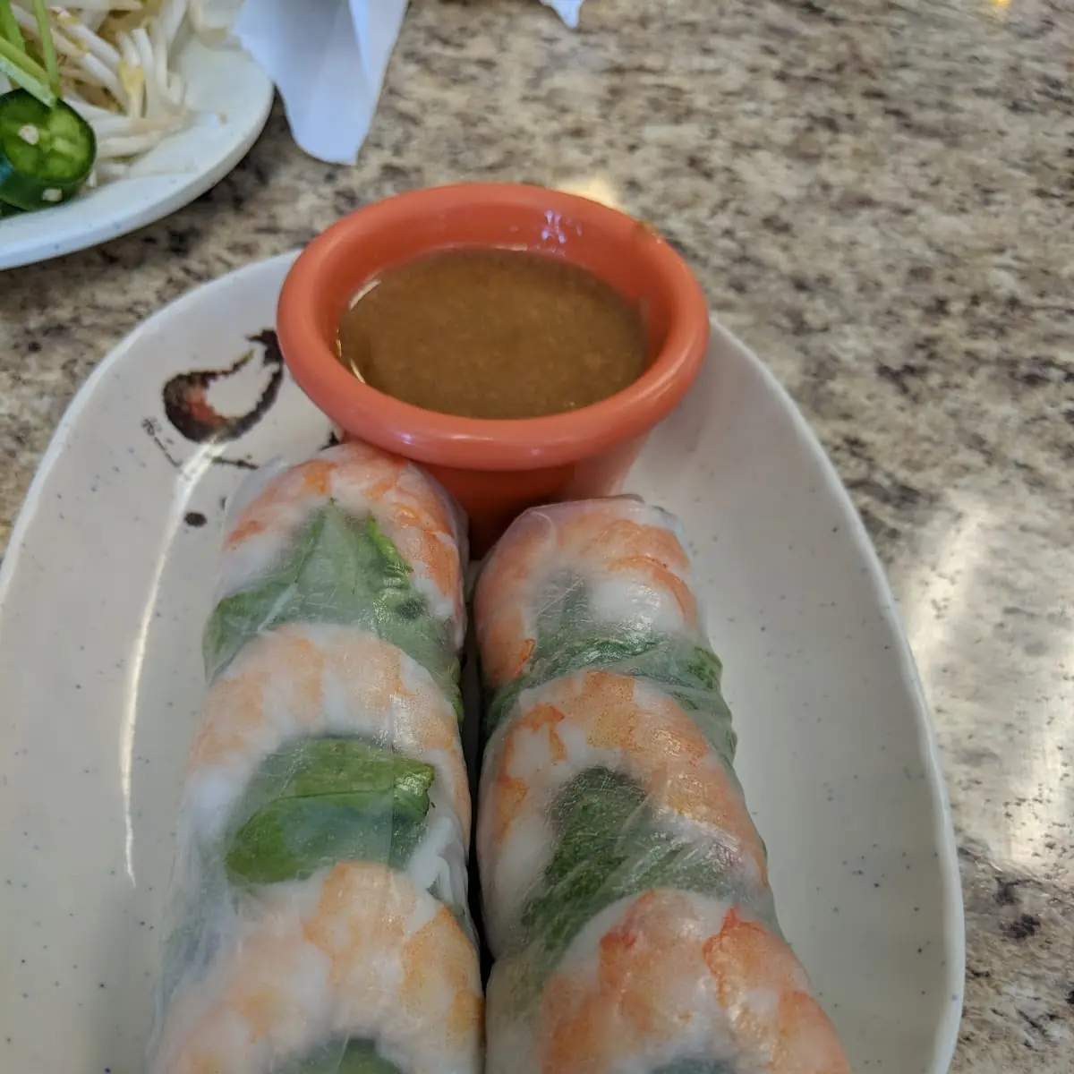 Grilled Pork Spring Rolls