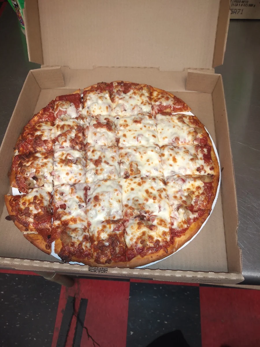 Pepperoni and Sausage Pizza