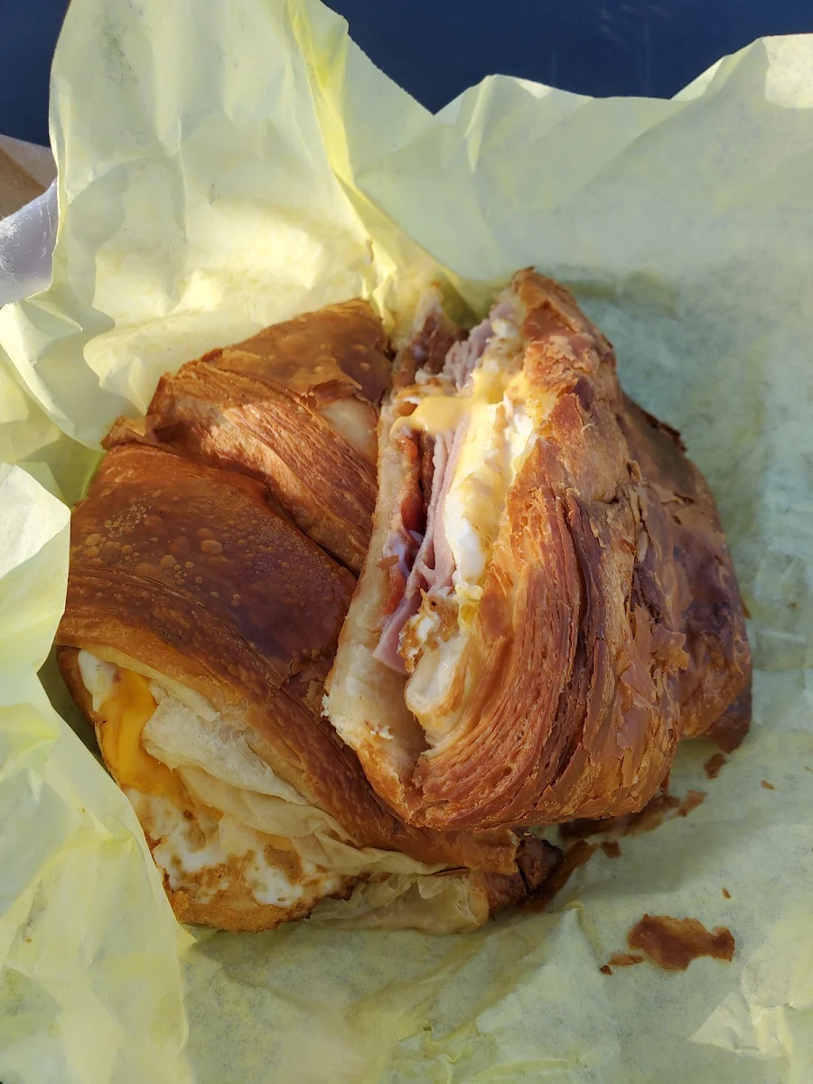 Cheese Bacon Egg & Ham and Cheese Croissant