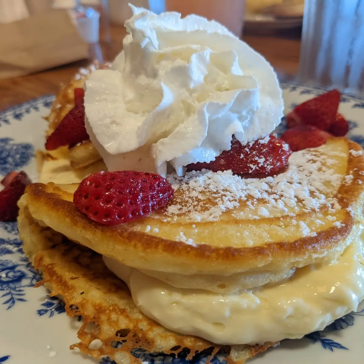 Strawberry Cheesecake Pancake Breakfast