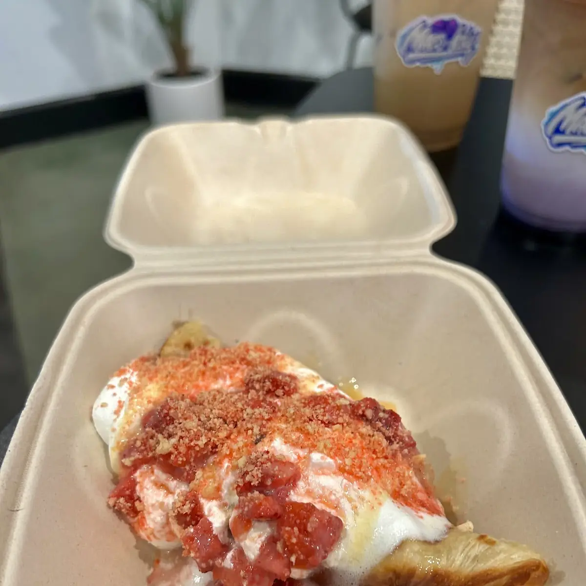 Strawberry Croffle