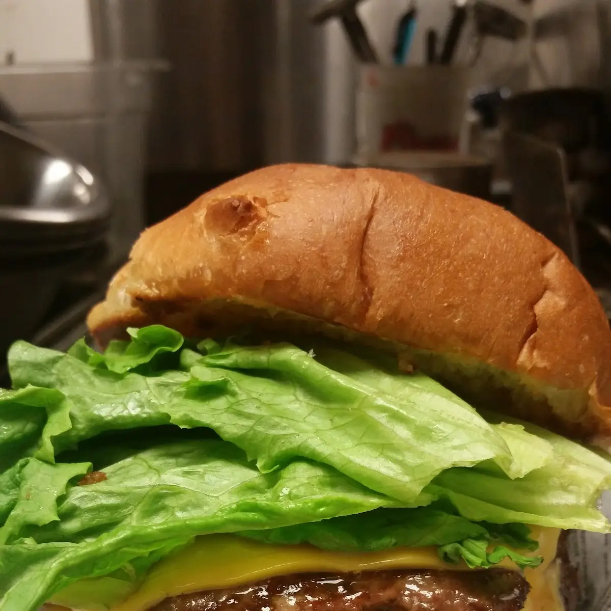 Double Cheeseburger with Lettuce