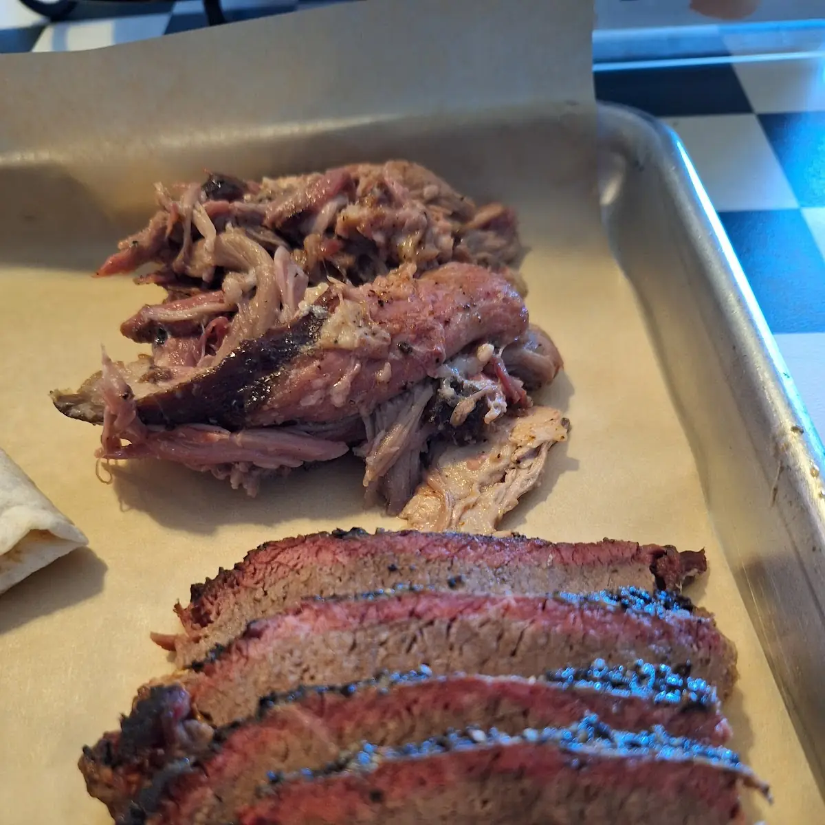Beef Brisket and Pulled Pork