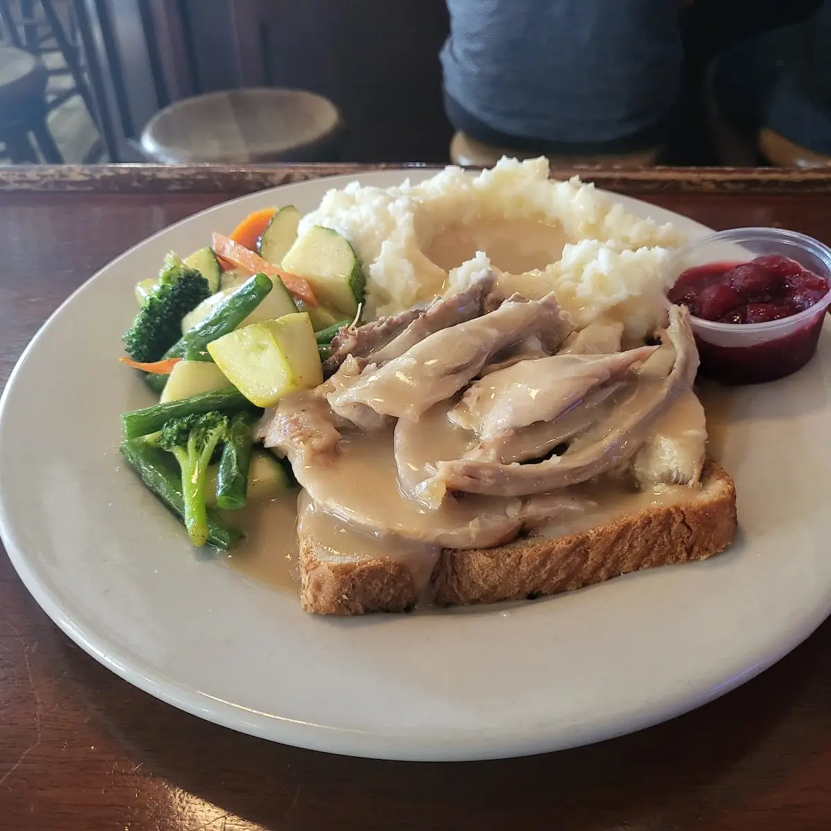Open Faced Turkey Sandwich
