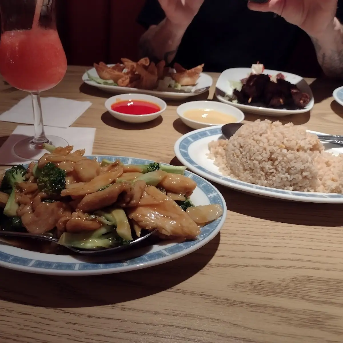 Beef and Broccoli with Fried Rice