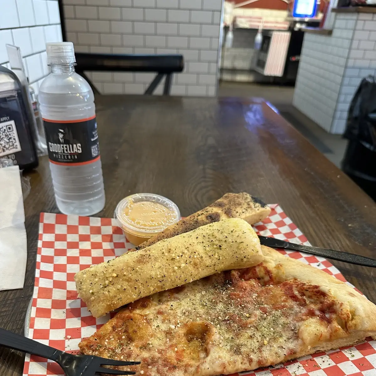 Cheese Pizza and Breadsticks with Cheese