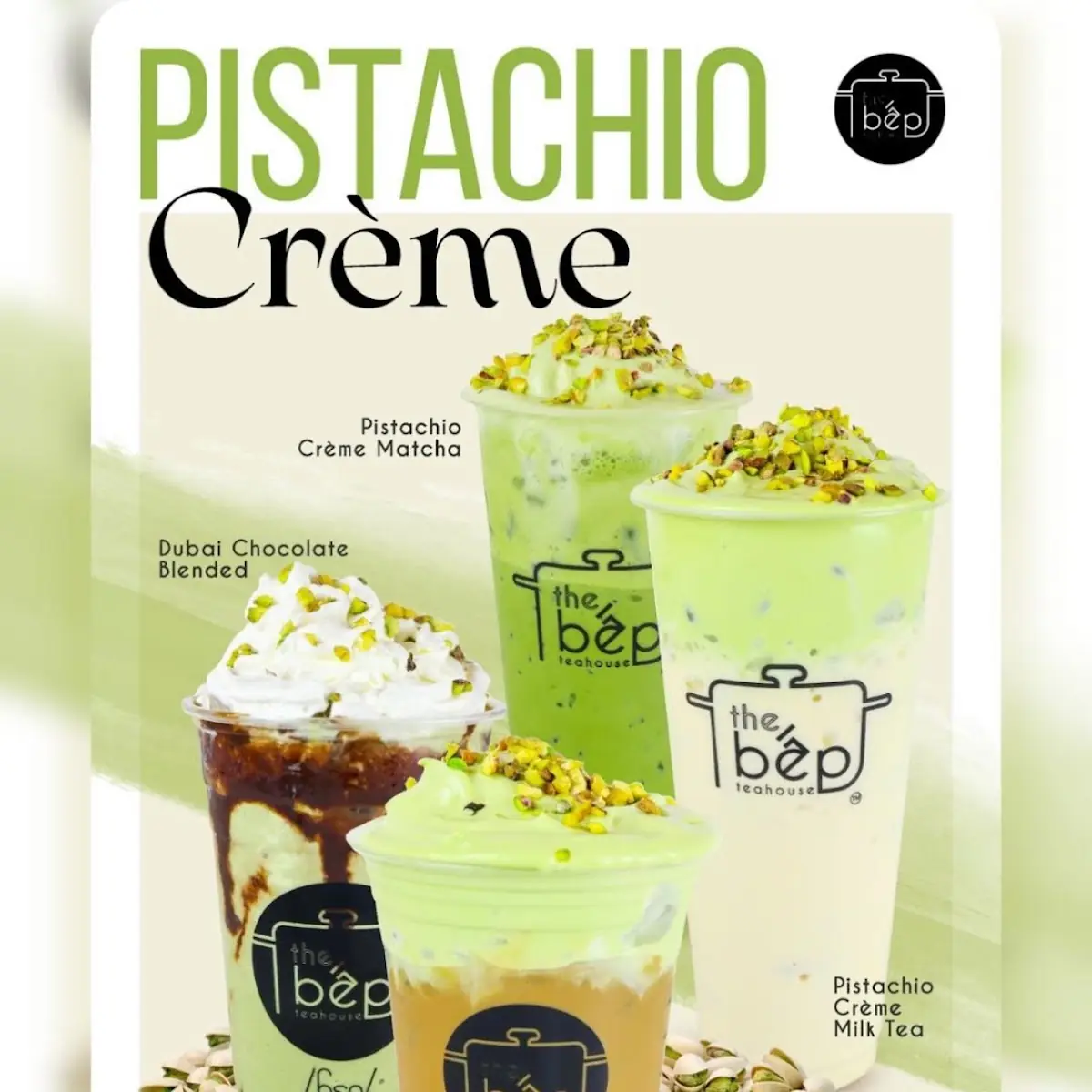 Pistachio Cream Milk Tea