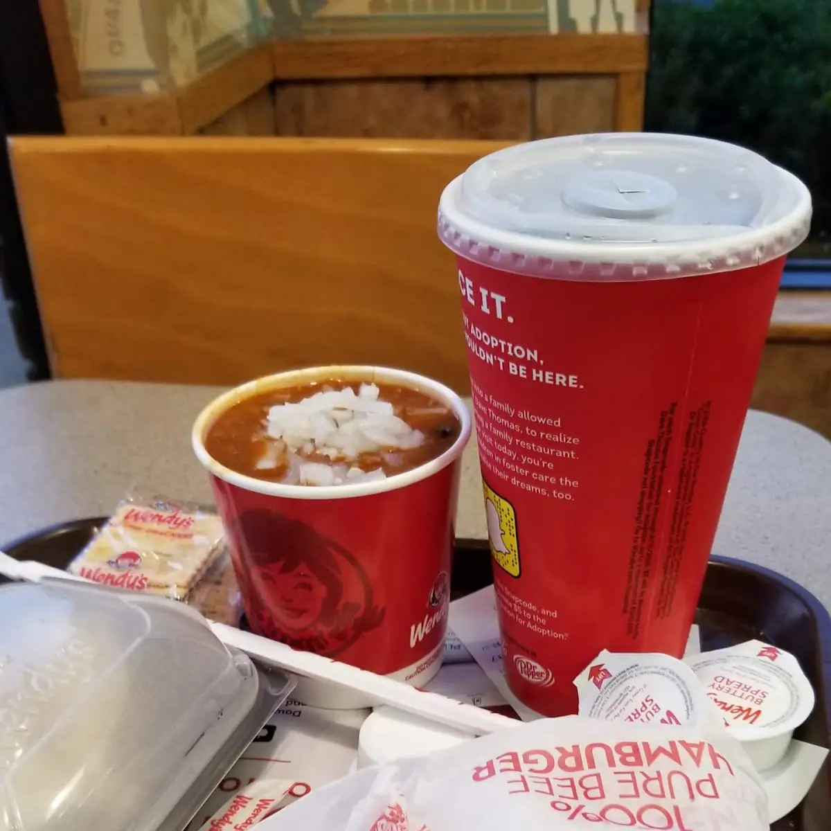 Jr Bacon Cheeseburger Baked Potato and Chili
