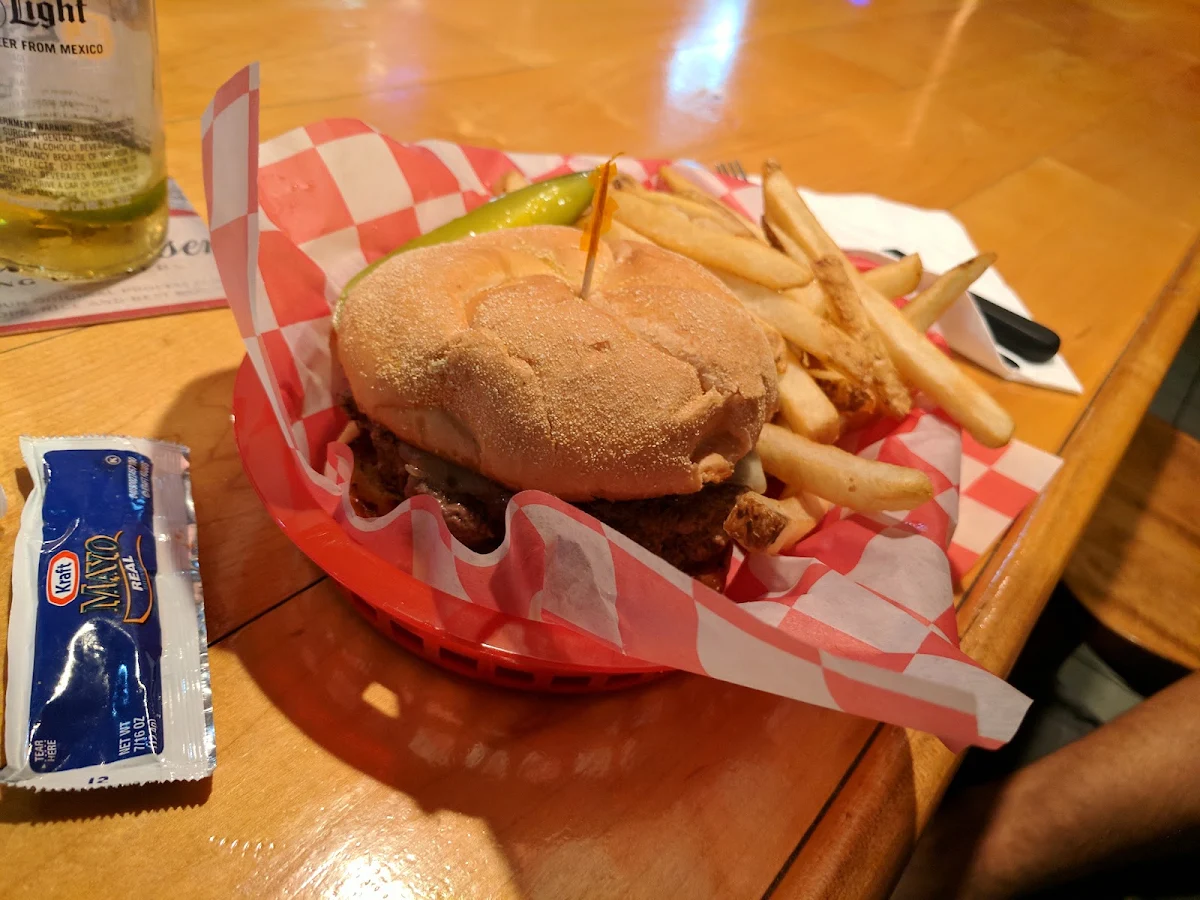 Cheese Burger and Fries