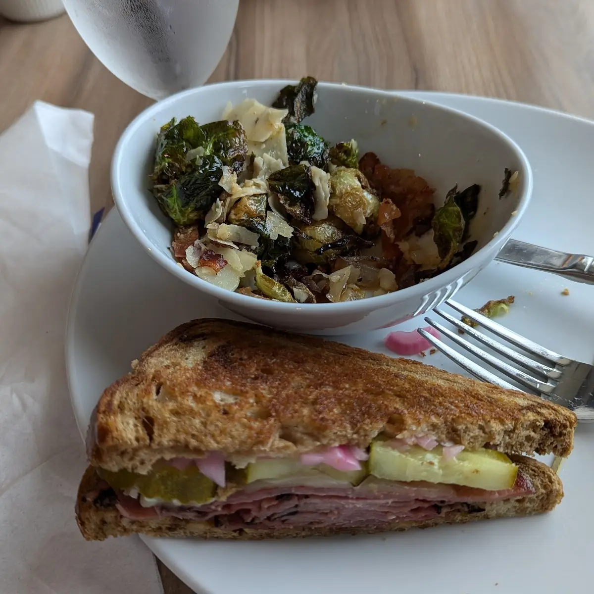 Brussel Sprouts & Pastrami Sandwich