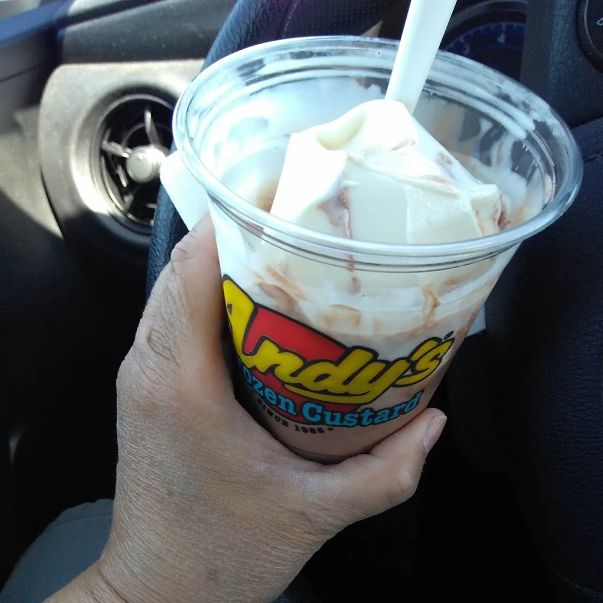 Chocolate and Vanilla Custard in a Cup