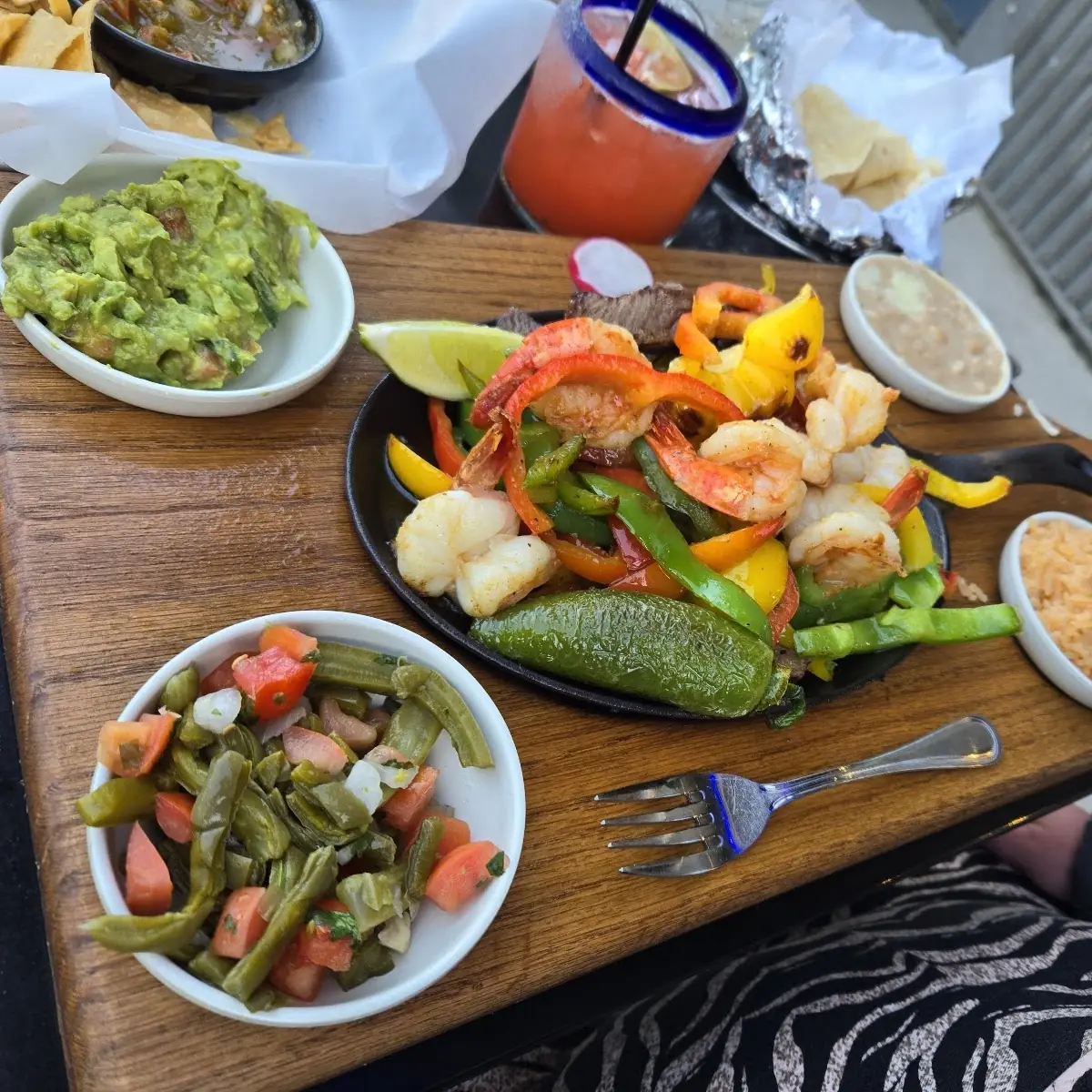 Steak and Shrimp Fajitas