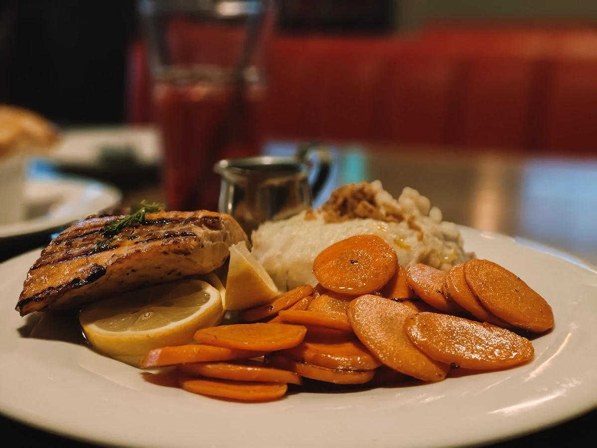 Grilled Salmon, Elephant & Castle