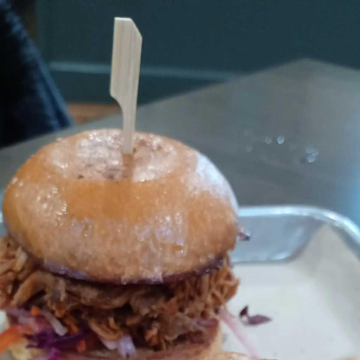 Pulled Pork Sandwich with Homemade Chips
