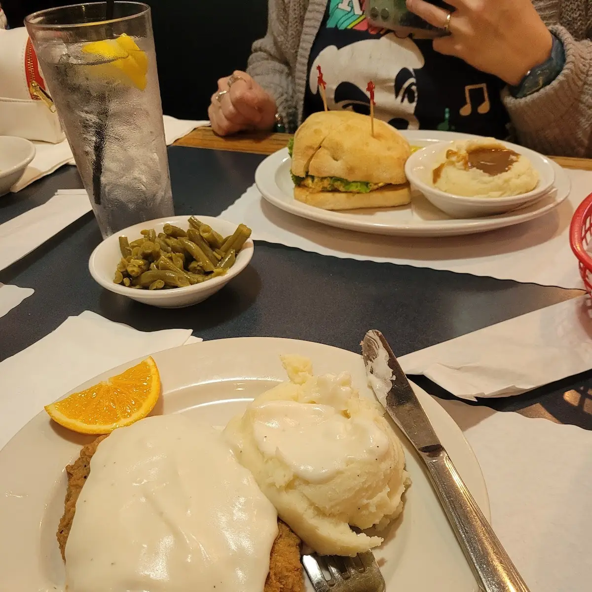 Country Fried Chicken and Potatoes