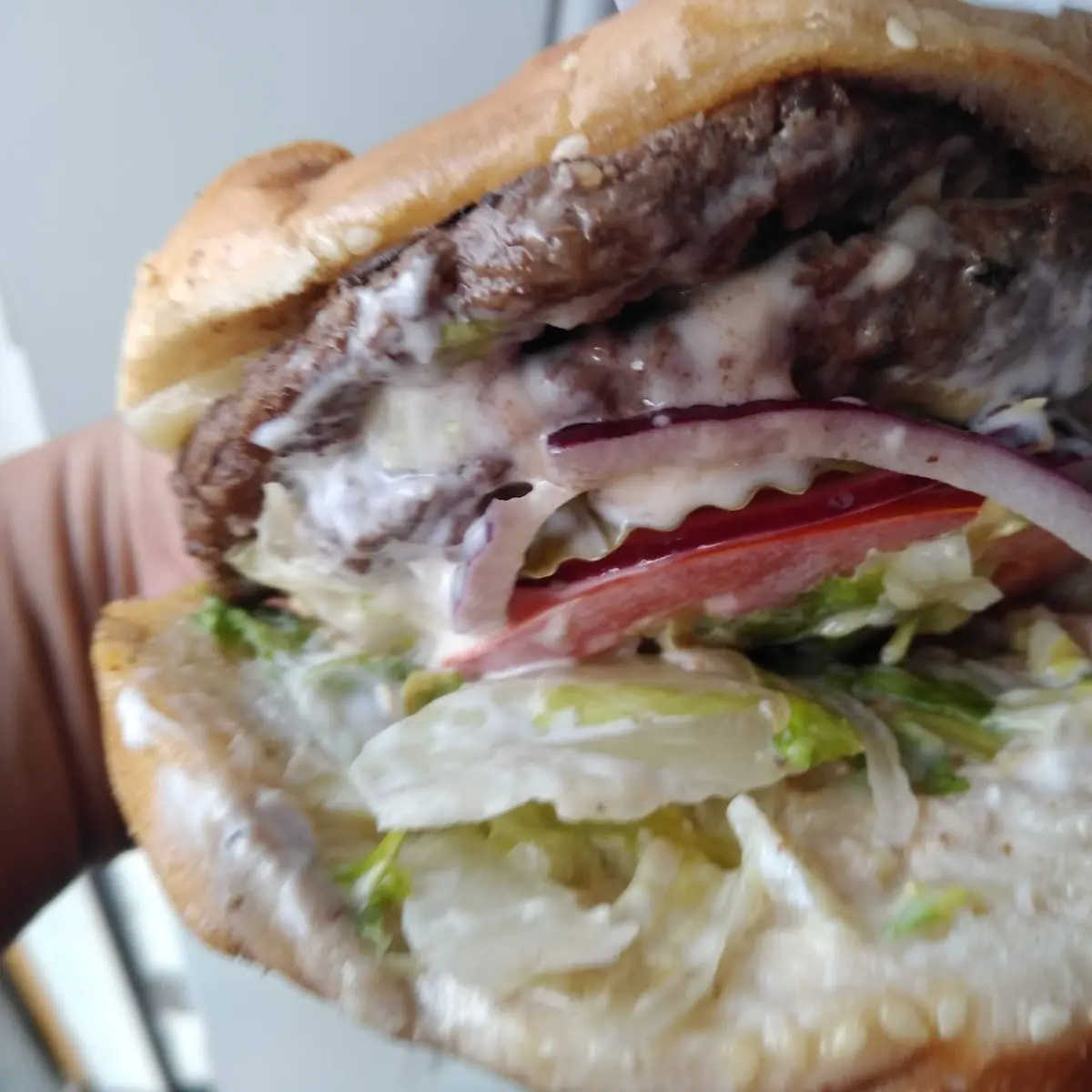 Double Mushroom Swiss Burger