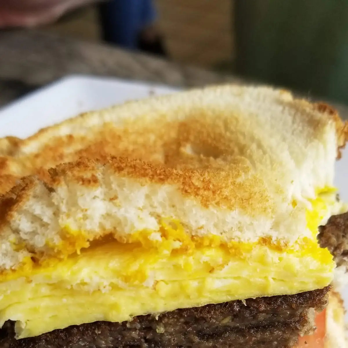 Livermush Egg and Cheese Sandwich Delish
