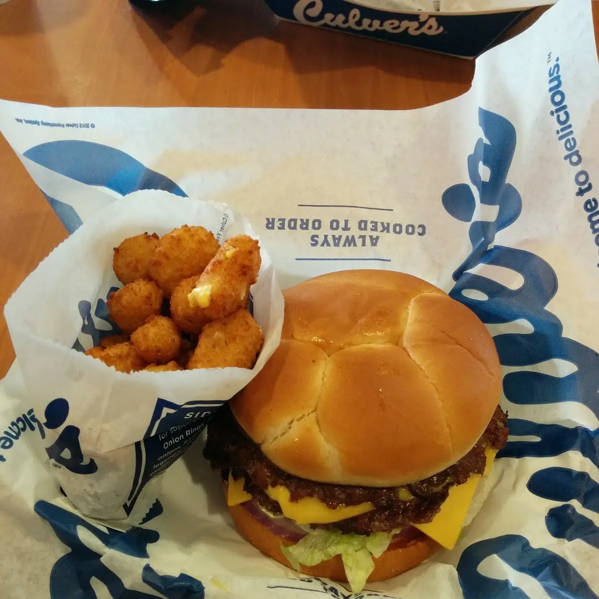 Double Cheeseburger with Cheese Curds