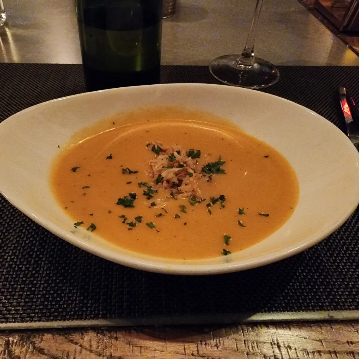Mushroom Bisque Soup with White Truffle