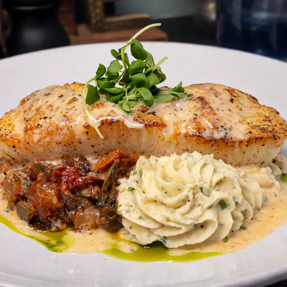 Roasted Chicken Piccata