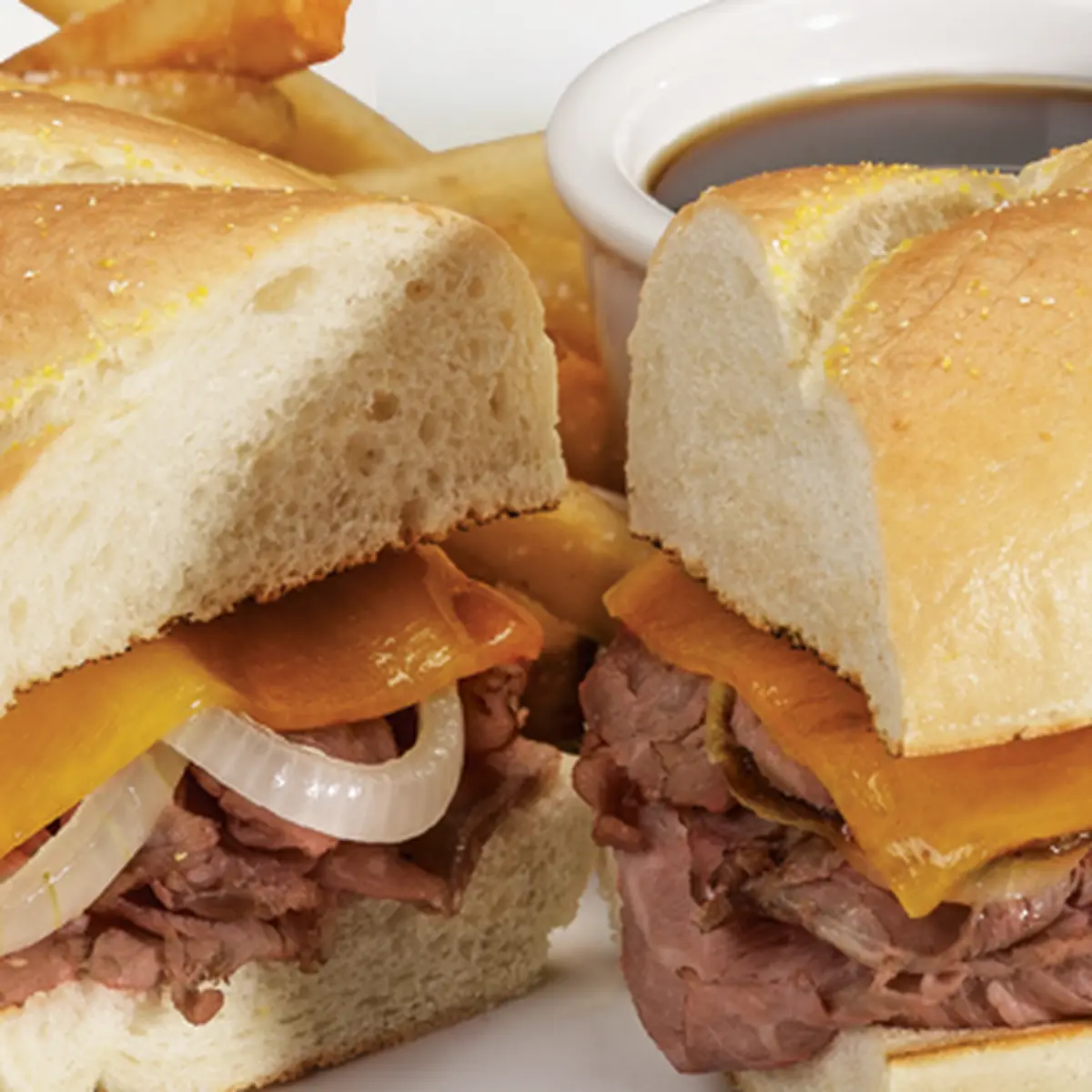 Prime Rib Dip Sandwich