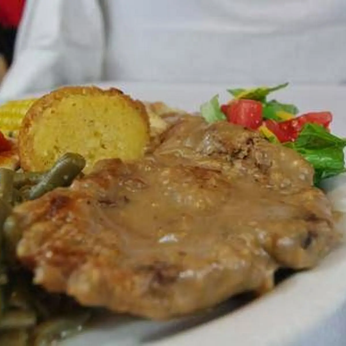 Smothered Pork Chop Dinner