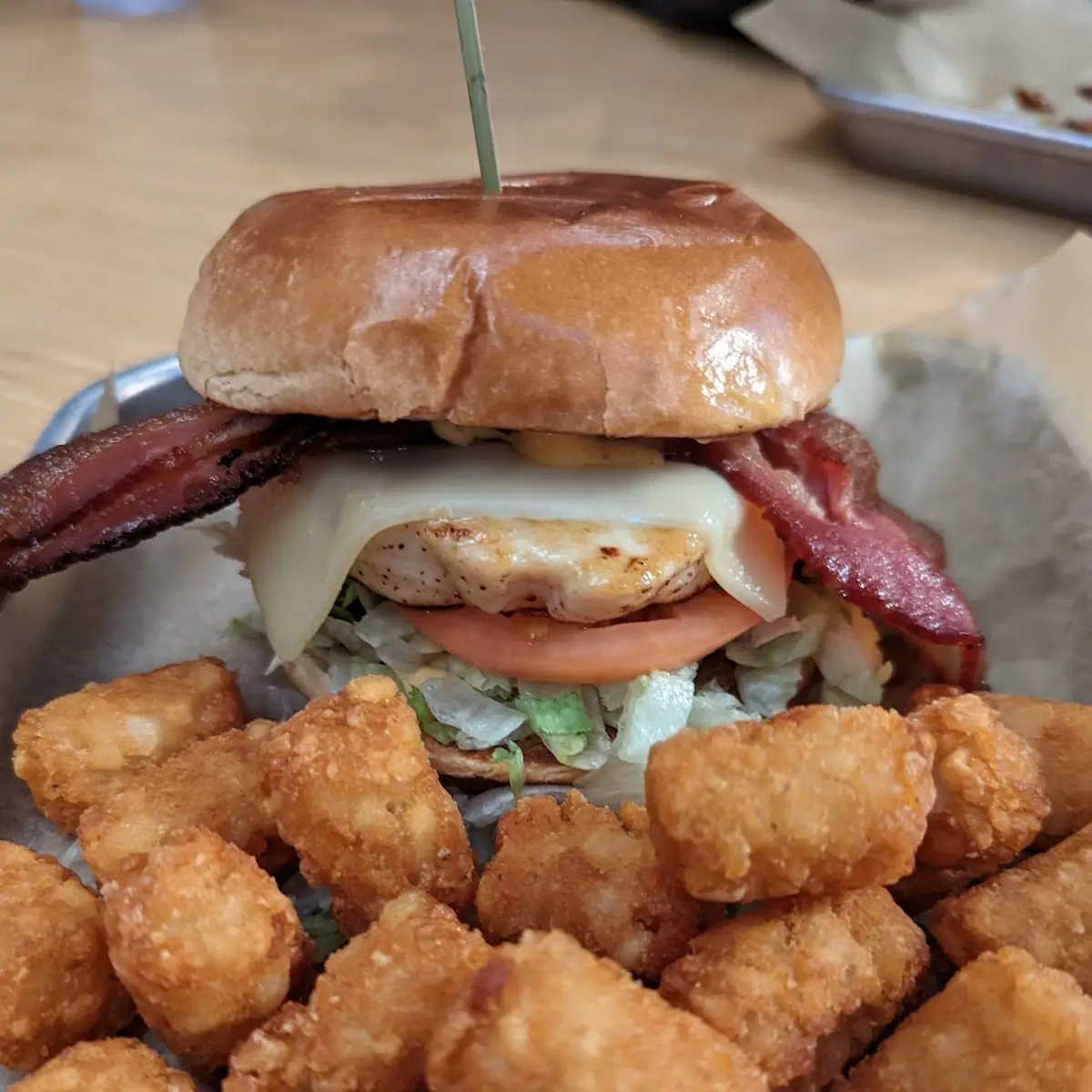 Cheese Curd Bacon Burger