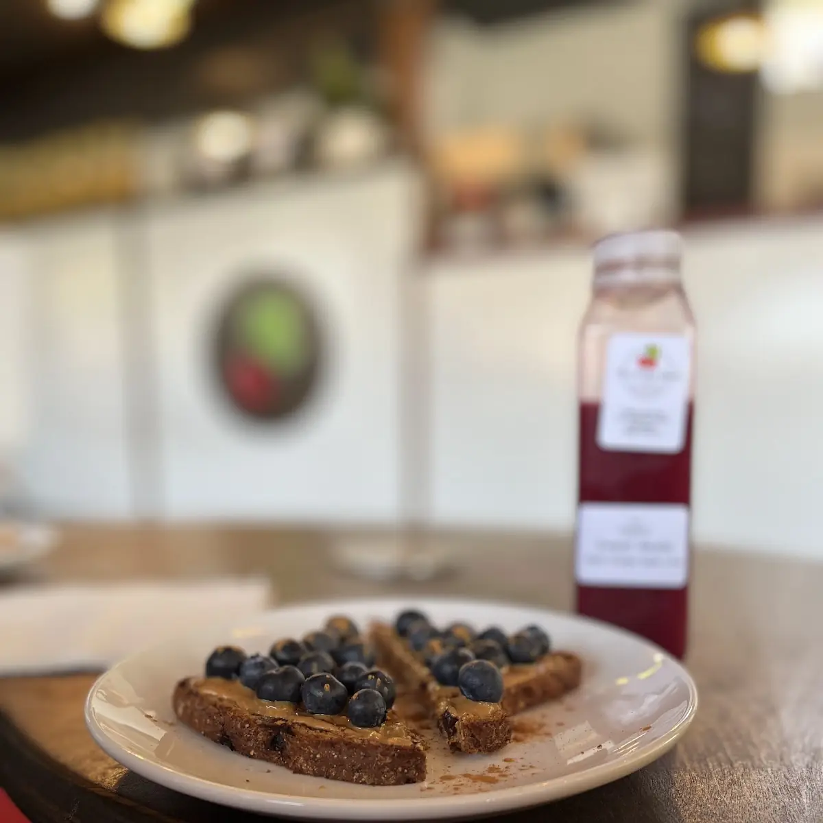 Peanut Butter and Bluberry Toast