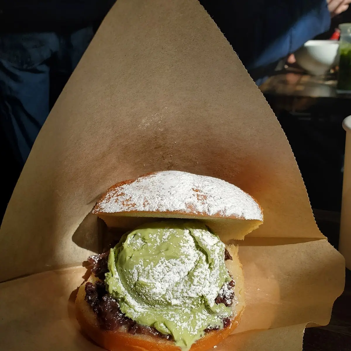 Matcha Ice Cream Donut