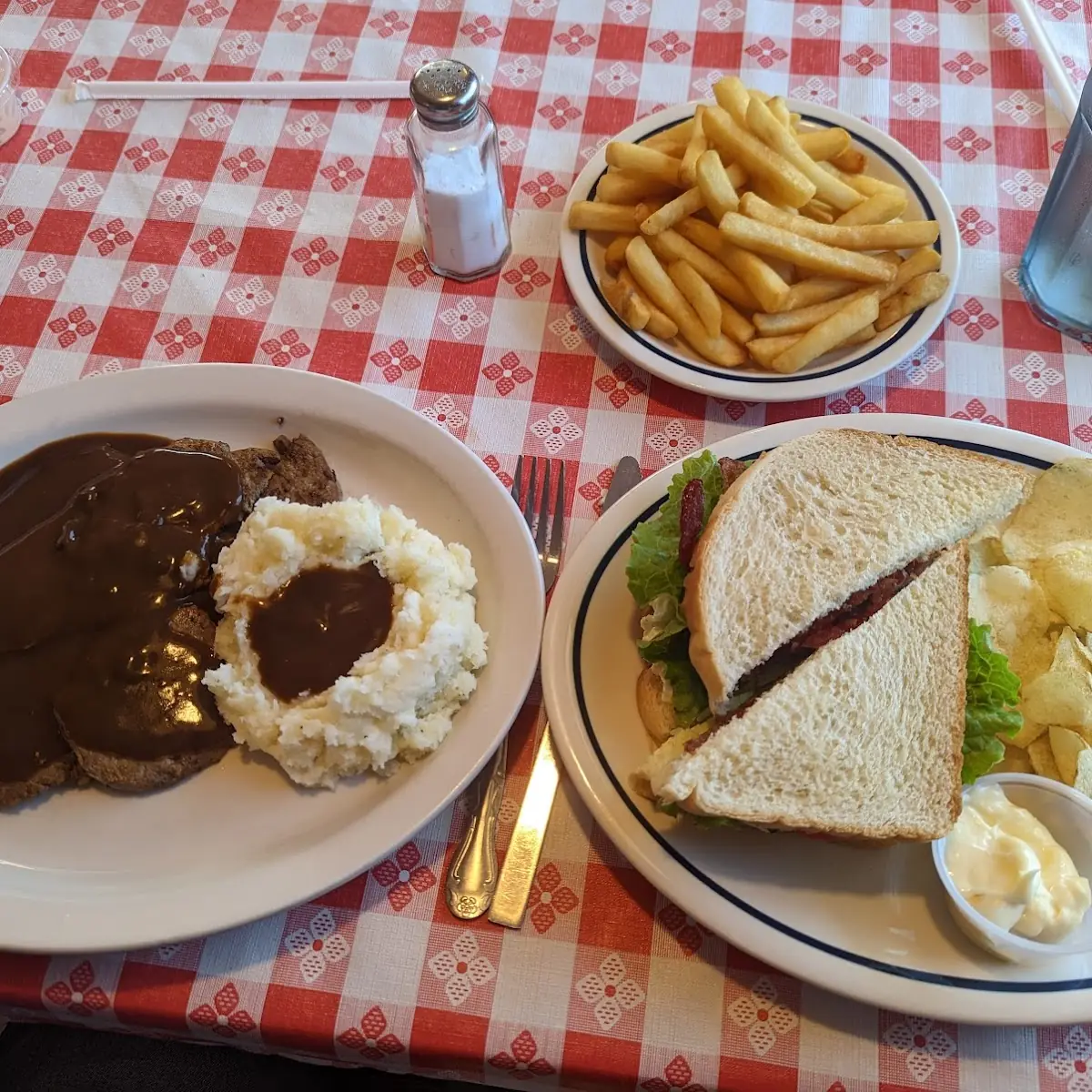 Chicken Fried Steak and blt