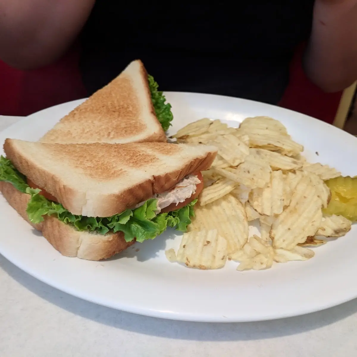Chicken Salad Sandwich with Chips