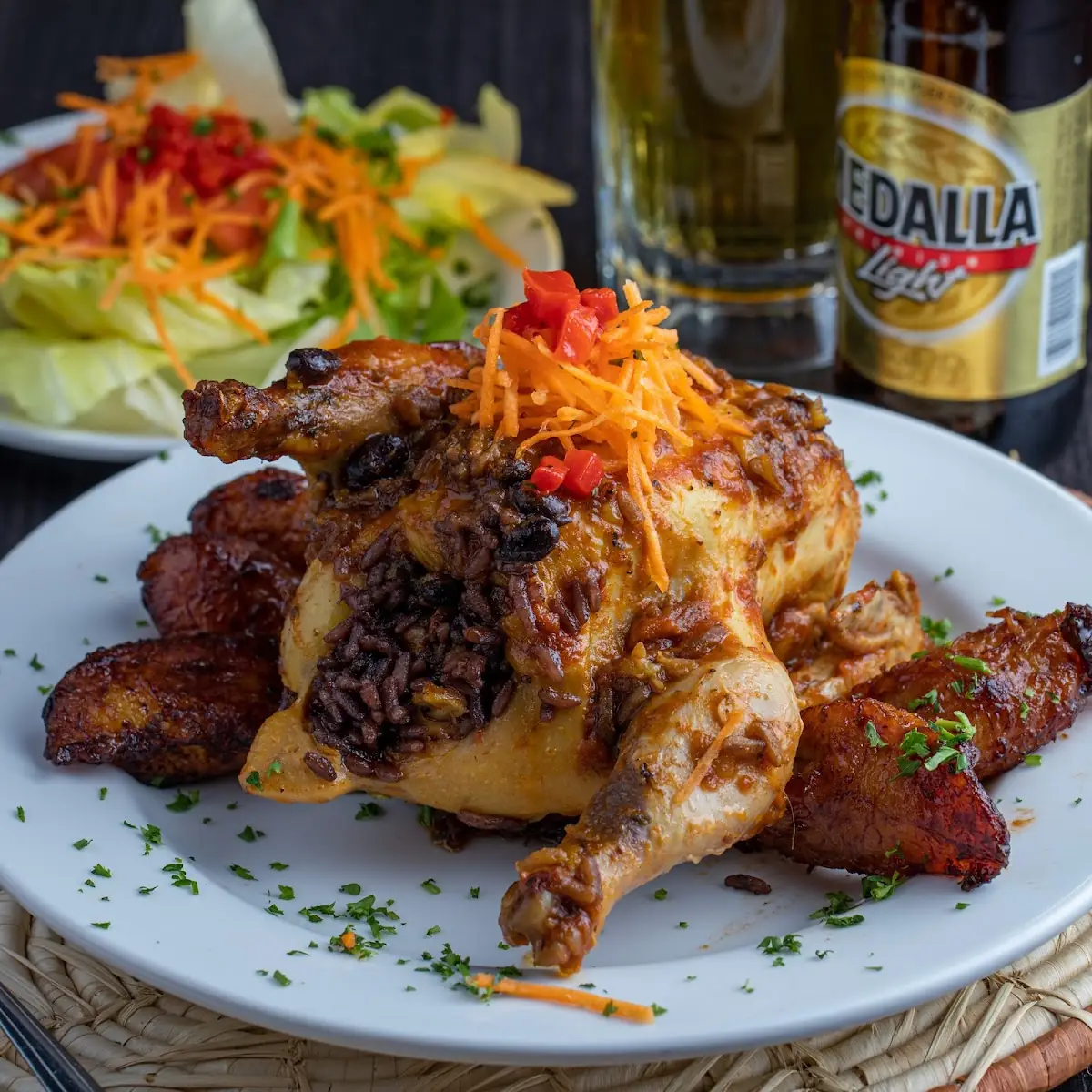 Stuffed Cornish Hen Gallinita Rellena De Congri
