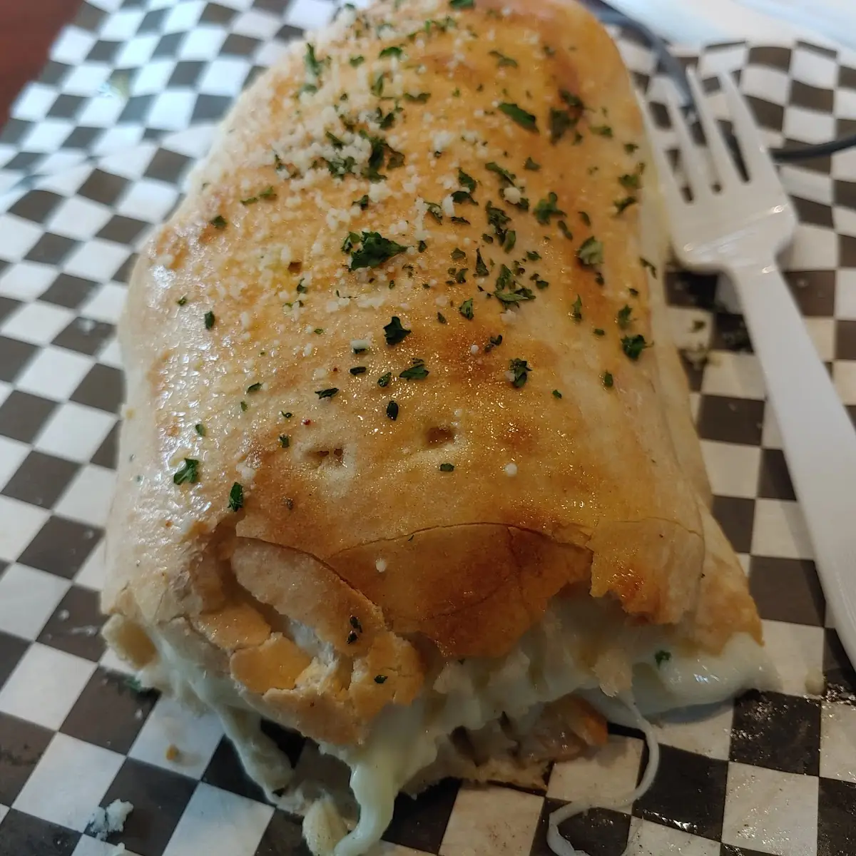 Sausage Parmigiana Stromboli